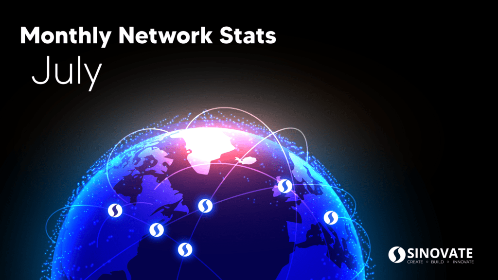 SINOVATE Network Stats: July 2021